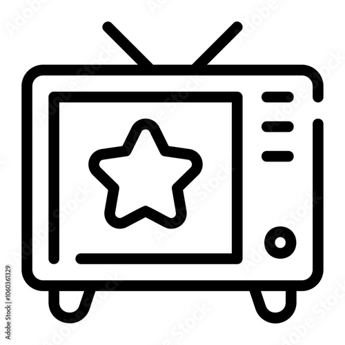 television line icon