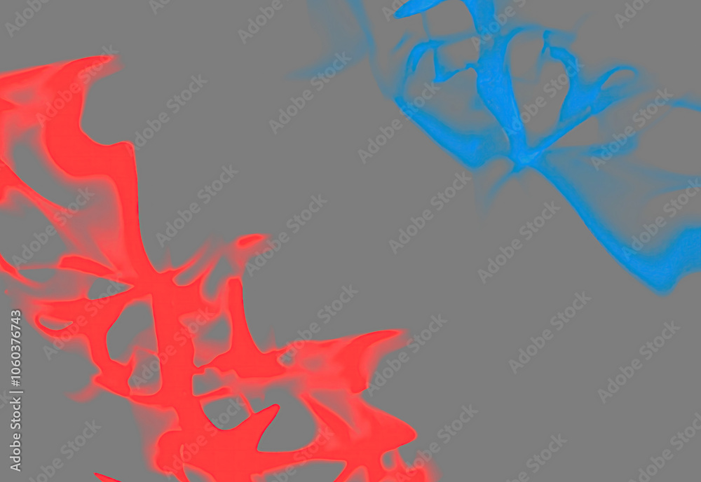 Neon fire on a gray background brush texture