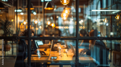 Wallpaper Mural Amid the hustle of a vibrant city, entrepreneurs gather in coworking spaces to launch startups and develop the next generation of cloud-based technologies, transforming industries  Torontodigital.ca