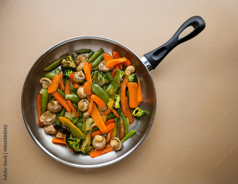Eine vegetarische Gemüsepfanne