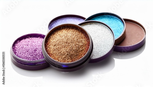 Glitter Eyeshadow on white