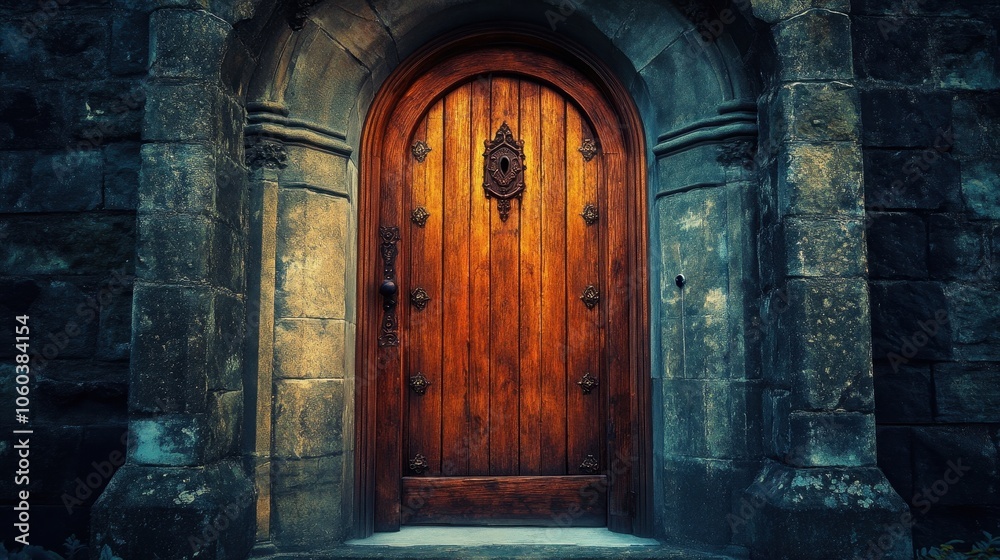 Majestic Wooden Archway: A Portal to a Forgotten Time Majestic Wooden Archway: A Portal to a Forgotten Time