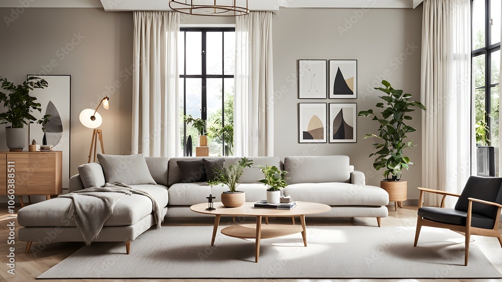 Bright and Airy Living Room with Stylish Neutral Palette, Plush Seating, and Abundant Greenery for a Fresh Look (76) Bright and Airy Living Room with Stylish Neutral Palette, Plush Seating, and Abundant Greenery for a Fresh Look (76)