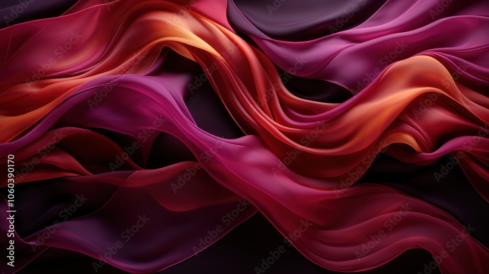 A vibrant display of flowing fabric in shades of red and orange, creating a dynamic visual effect. A vibrant display of flowing fabric in shades of red and orange, creating a dynamic visual effect.