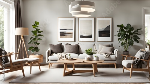 Bright and Airy Living Room with Stylish Neutral Palette, Plush Seating, and Abundant Greenery for a Fresh Look (97)
