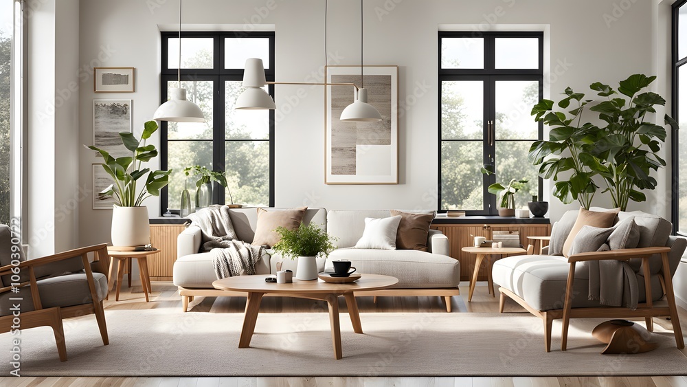 Bright and Airy Living Room with Stylish Neutral Palette, Plush Seating, and Abundant Greenery for a Fresh Look (98) Bright and Airy Living Room with Stylish Neutral Palette, Plush Seating, and Abundant Greenery for a Fresh Look (98)