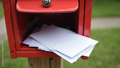 red mail box