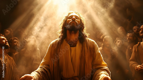 Man Praying in Light - Real...