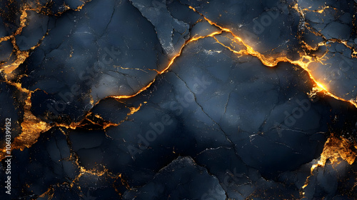 Abstract Background with Crack and Gold