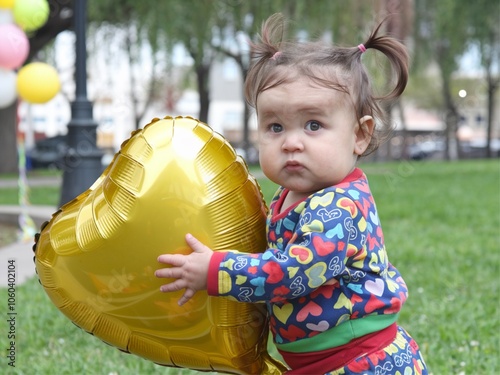 child playing with ball