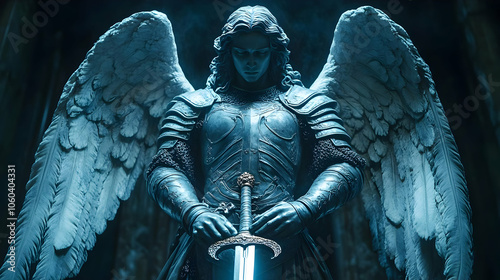 Angel Warrior 3D Illustration
