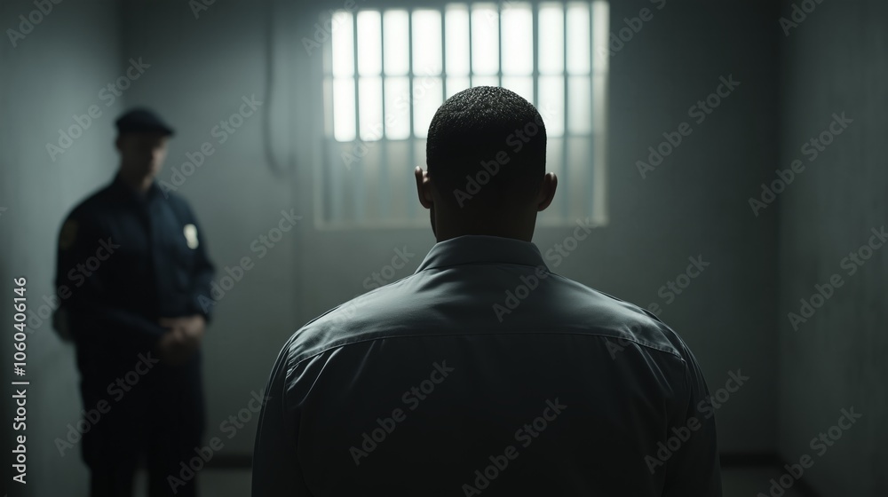 An Intense Confrontation Unfolds in a Dimly Lit Prison Cell, Highlighting the Struggles with Authority and Control Over Conflict An Intense Confrontation Unfolds in a Dimly Lit Prison Cell, Highlighting the Struggles with Authority and Control Over Conflict