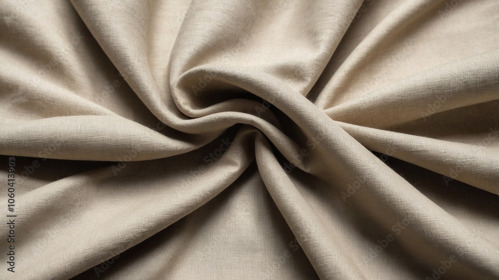 beige linen background, fabric texture for fashion design or upholstered furniture
