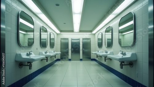 School restroom with long-lasting materials and thoughtful design.