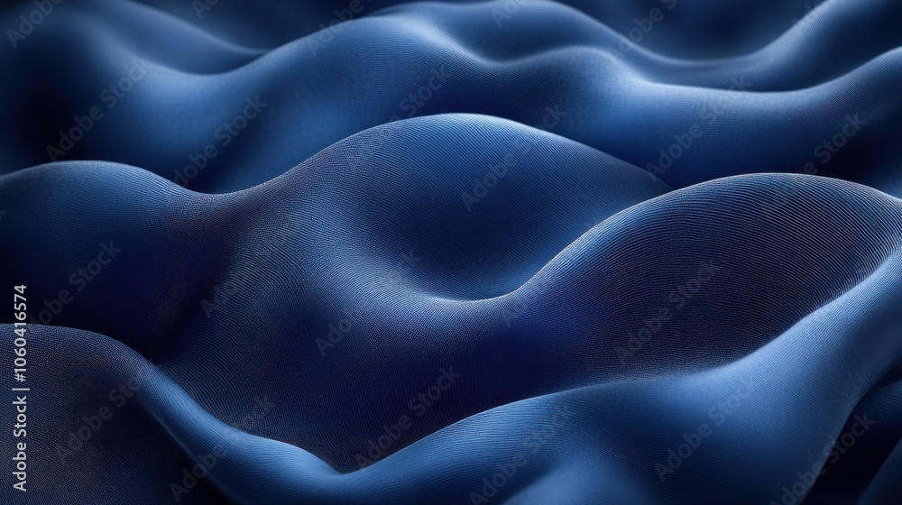 A blue wave with a lot of detail. Generative AI A blue wave with a lot of detail. Generative AI