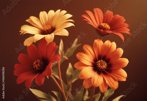 beautiful flowers photo generative ai
