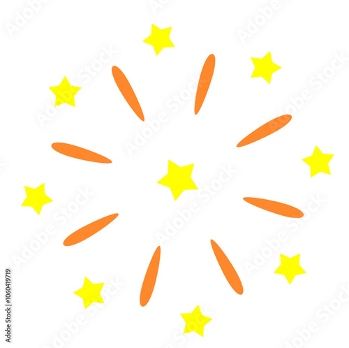 new year firework simple icon 