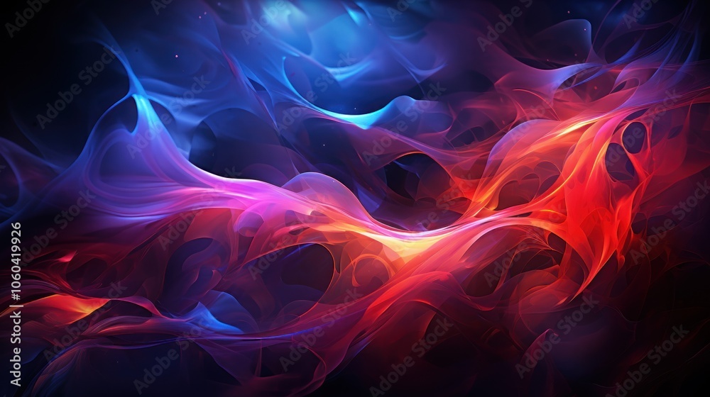 Abstract swirling colors in blue and red, creating a vibrant and dynamic visual effect. Abstract swirling colors in blue and red, creating a vibrant and dynamic visual effect.