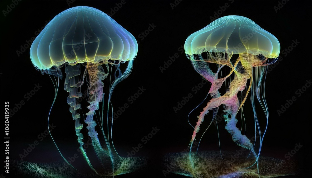 jelly fish in the water jelly fish in the water