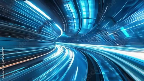 Technology Smart Virtual City Shuttle Background Video