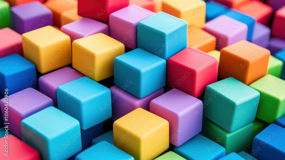 Colorful Abstract Blocks Background Colorful Abstract Blocks Background
