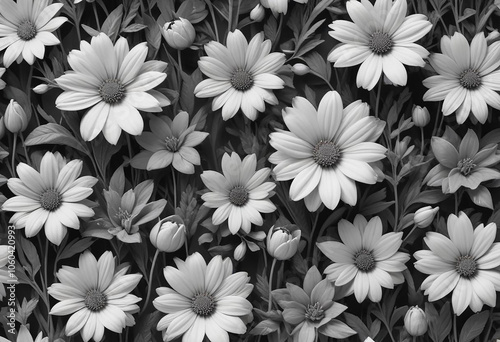 beautiful flowers photo generative ai