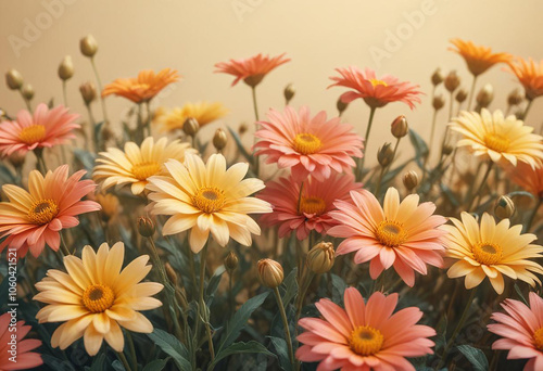 beautiful flowers photo generative ai