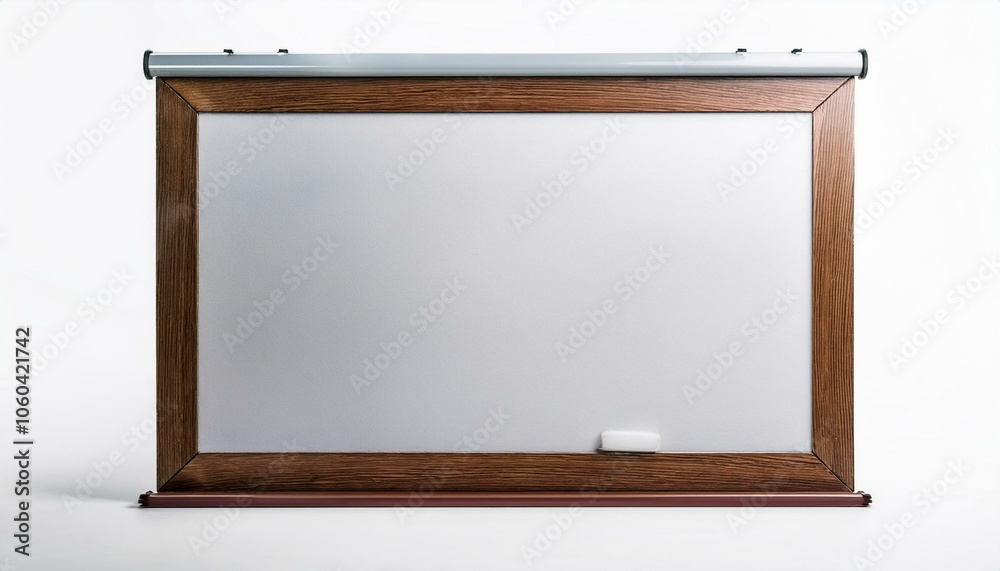 Empty whiteboard on a white background. 3D Rendering Empty whiteboard on a white background. 3D Rendering