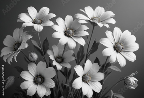 beautiful flowers photo generative ai