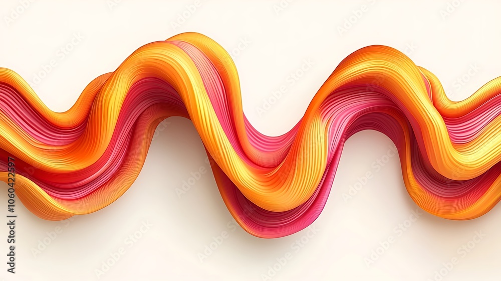 Abstract Wave Background Light Gradient Background with Room for Typography