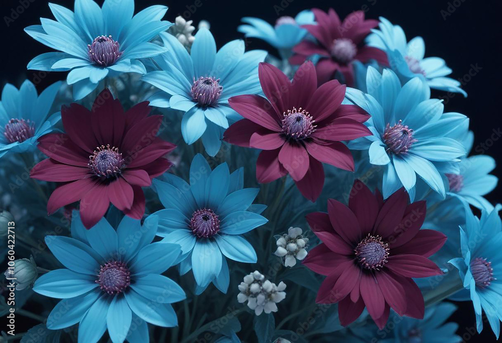 Fototapeta premium beautiful flowers photo generative ai