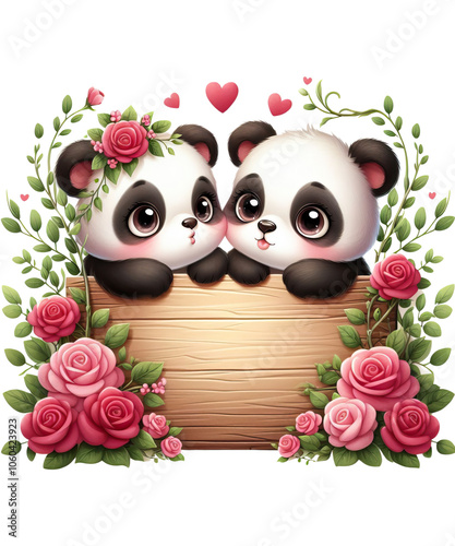 Cute Couple Animal Valentine