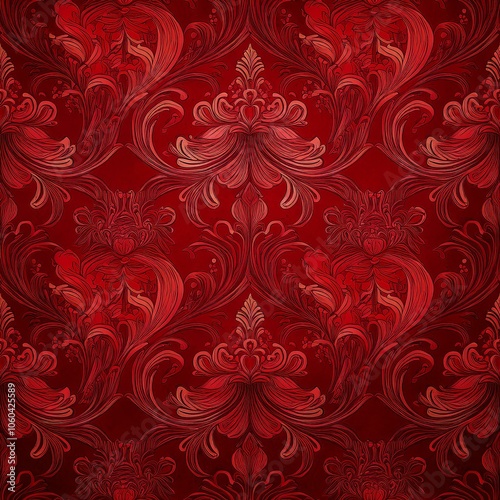 red background