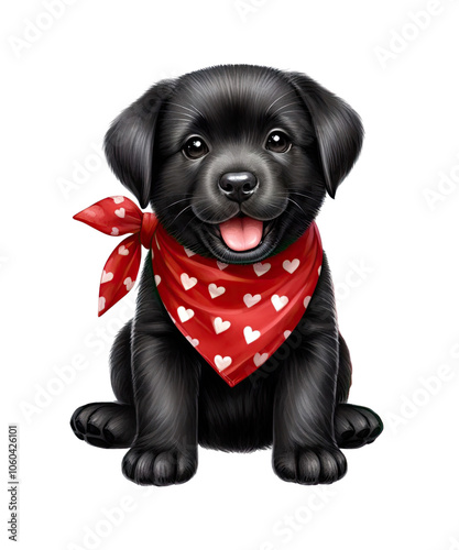 yorkshire terrier puppy on white background