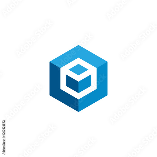 Cube Hexagon Logo design vector template
