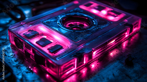 Glowing Transparent Cassett...