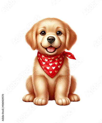yorkshire terrier puppy on white background