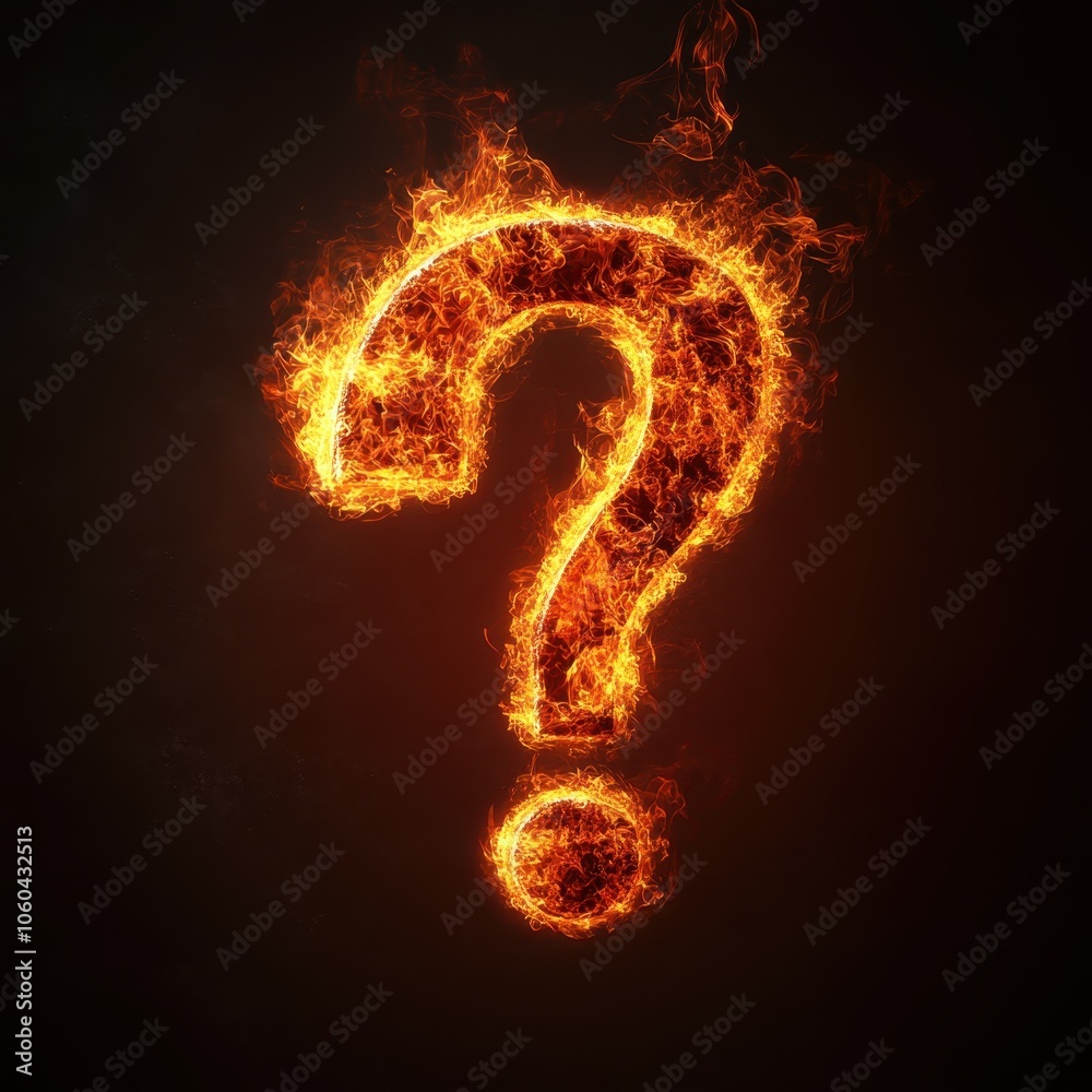 Burning Question Mark Burning Question Mark