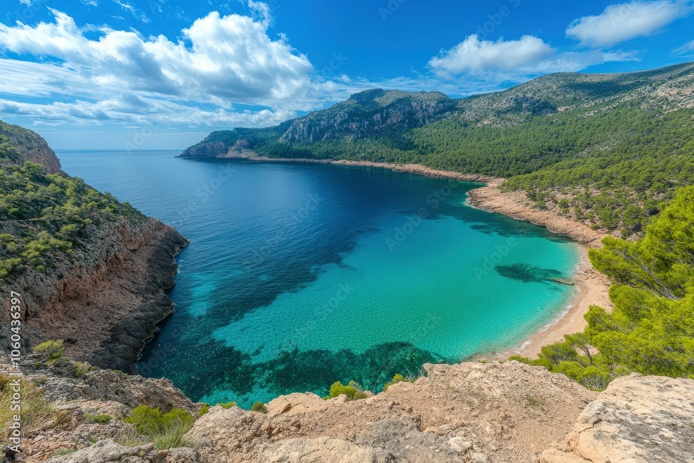 Cap de Formentor - Majorca - Spain. Beautiful simple AI generated image Cap de Formentor - Majorca - Spain. Beautiful simple AI generated image