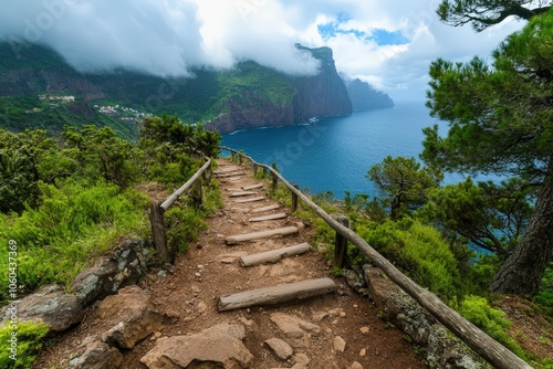 Kleine, aber feine Wanderung zum Felsentor Es Pontàs und der Küstenstadt Santanyí im Süden der Balleareninsel Mallorca - Spanien. Beautiful simple AI generated image photo