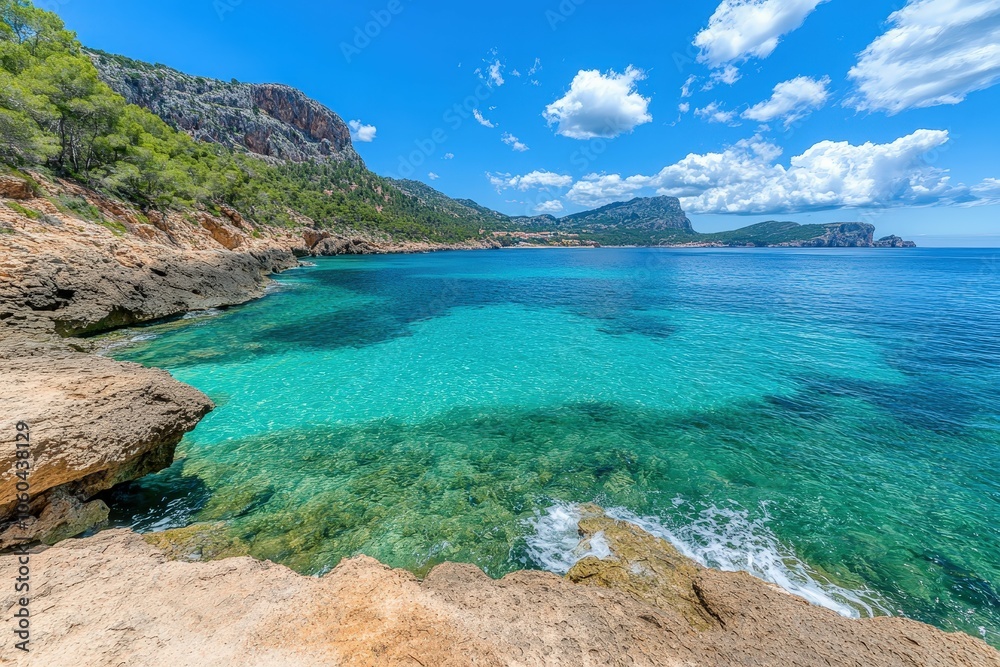 Unterwegs zu dem Highlight auf der wunderschönen Balearen Insel Mallorca - Cap de Formentor - Spanien. Beautiful simple AI generated image Unterwegs zu dem Highlight auf der wunderschönen Balearen Insel Mallorca - Cap de Formentor - Spanien. Beautiful simple AI generated image