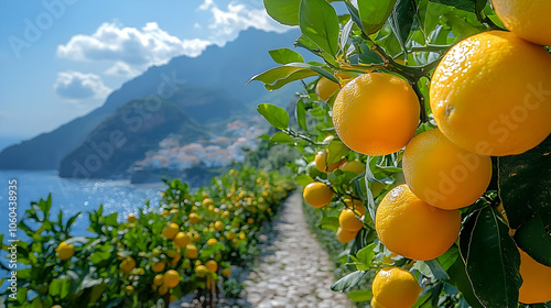 Citrus Fruit Orchard Landsc...