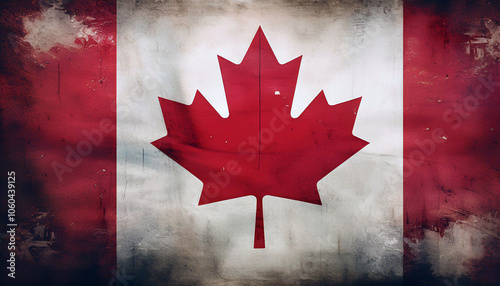 Weathered Canadian Flag: A Patina of Time and Pride