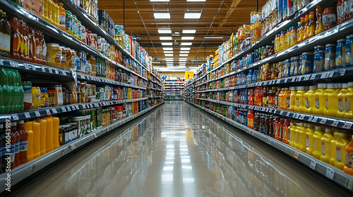 Grocery Store Aisle Photo