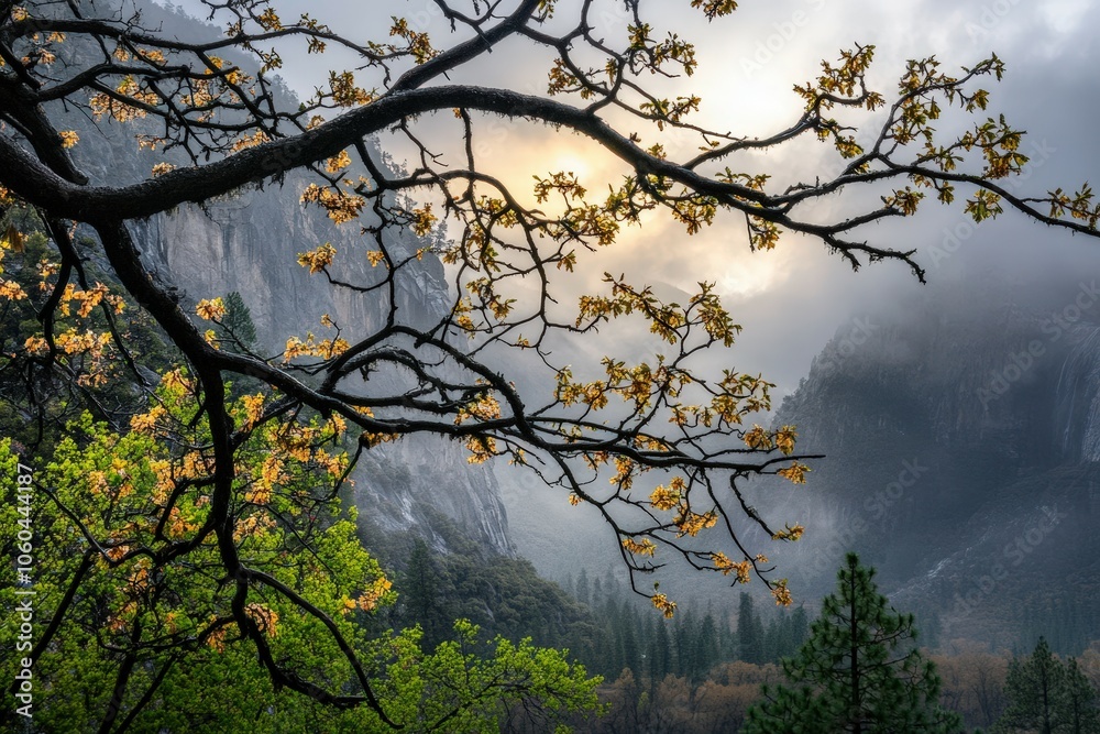 Yosemite Valley Rock Formations at winter - Yosemite National Park, California, USA. Beautiful simple AI generated image Yosemite Valley Rock Formations at winter - Yosemite National Park, California, USA. Beautiful simple AI generated image