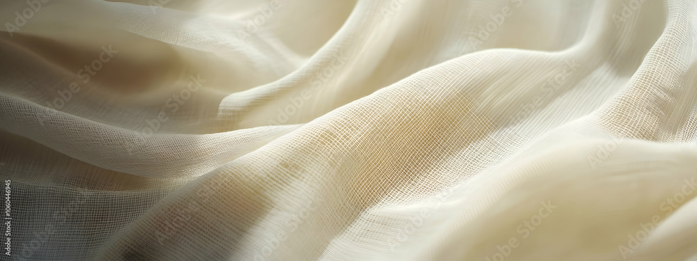 Fine-woven cotton in soft beige, organic fabric texture background celebrating simplicity and purity Fine-woven cotton in soft beige, organic fabric texture background celebrating simplicity and purity