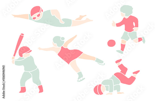 小学生に人気のスポーツ系習い事（2色）