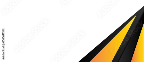 Dynamic Orange and Black Abstract Geometric Background Design