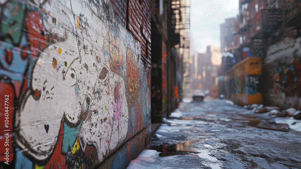 Fototapeta premium graffiti in the city