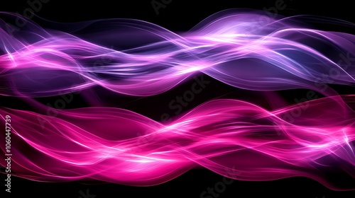 Wallpaper Mural Abstract Purple and Pink Wave Background Clean Blank Canvas with Empty Space for Designs Torontodigital.ca